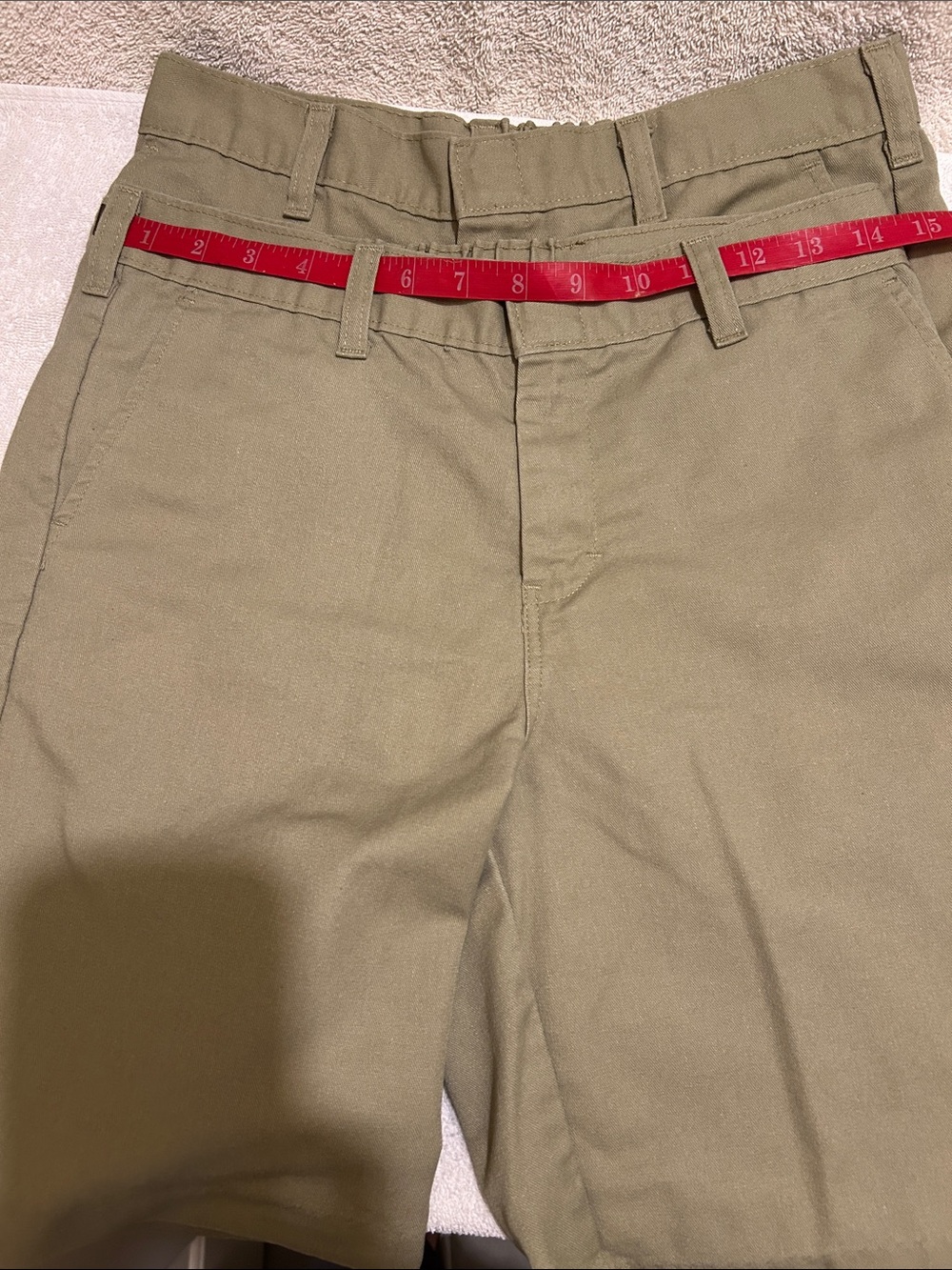 Boys Dickies Khaki Uniform Shorts Size 12H  $6 each